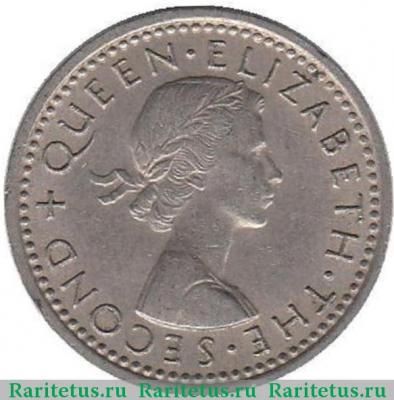 3 пенса (pence) 1958 года   Новая Зеландия