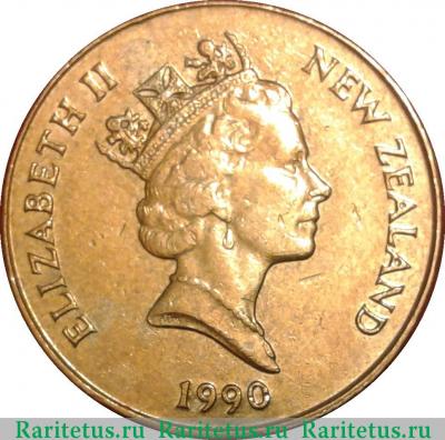 1 доллар (dollar) 1990 года   Новая Зеландия