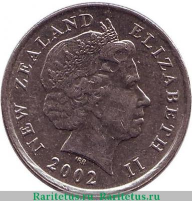 5 центов (cents) 2002 года   Новая Зеландия