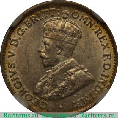 3 пенса (pence) 1917 года   Британская Западная Африка