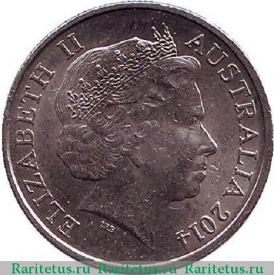 5 центов (cents) 2014 года   Австралия