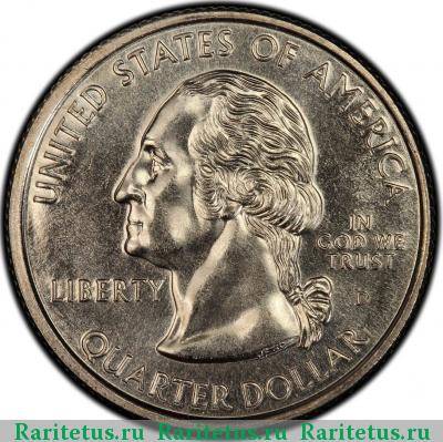 25 центов (квотер, 1/4 доллара, quarter dollar) 1999 года D США