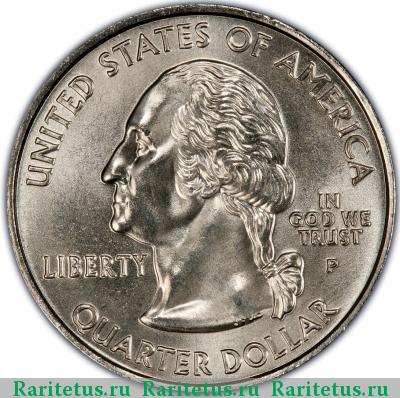25 центов (квотер, 1/4 доллара, quarter dollar) 2004 года P США