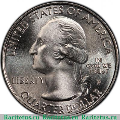 25 центов (квотер, 1/4 доллара, quarter dollar) 2011 года P Олимпик США