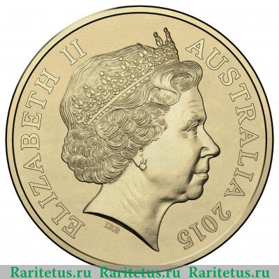 2 доллара (dollars) 2015 года  день памяти Австралия