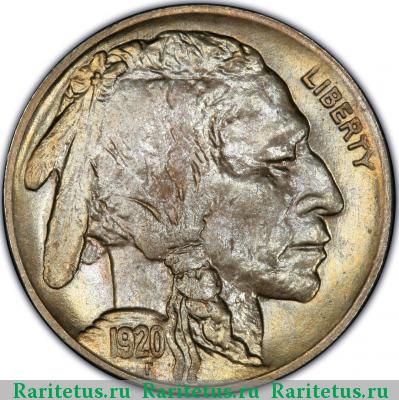 5 центов (cents) 1920 года S США