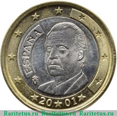 1 евро (euro) 2001 года M Испания