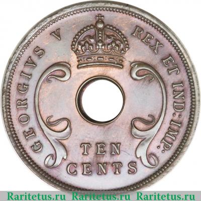 10 центов (cents) 1922 года   Британская Восточная Африка