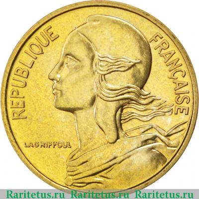 5 сантимов (centimes) 1988 года   Франция