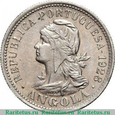 20 сентаво (centavos) 1928 года   Ангола