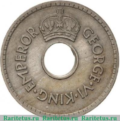 1 пенни (penny) 1945 года   Фиджи