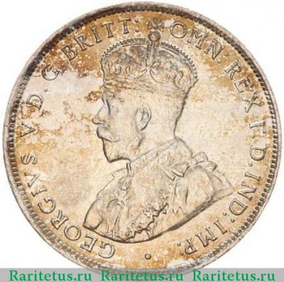 2 шиллинга (shillings) 1913 года   Британская Западная Африка