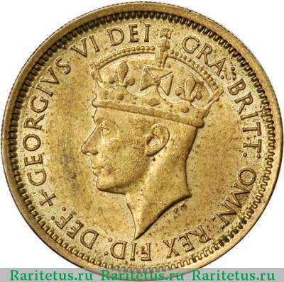 6 пенсов (pence) 1952 года   Британская Западная Африка