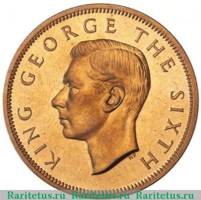 1 пенни (penny) 1949 года   Новая Зеландия