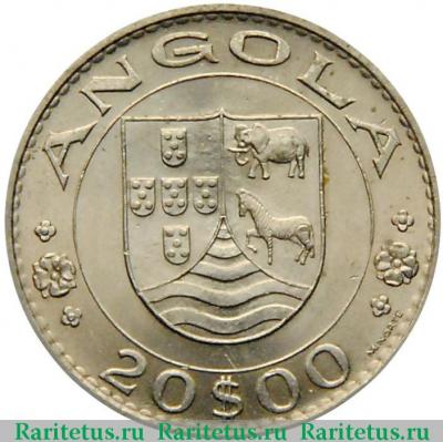 20 эскудо (escudos) 1971 года   Ангола