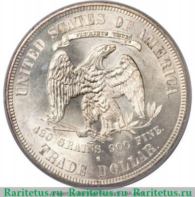 Реверс монеты 1 доллар (dollar) 1878 года S  США