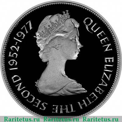 25 пенсов (pence) 1977 года  Гернси proof