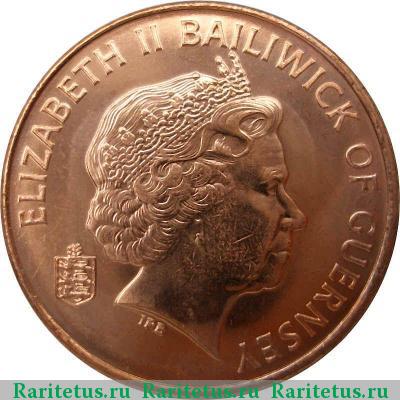 2 пенса (pence) 2003 года  Гернси
