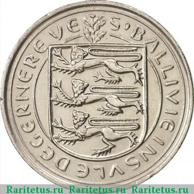 10 пенсов (pence) 1979 года  Гернси
