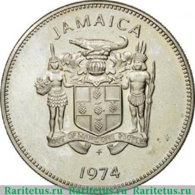 20 центов (cents) 1974 года   Ямайка