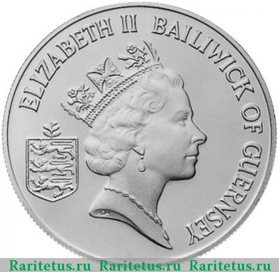 2 фунта (pounds) 1985 года  Гернси