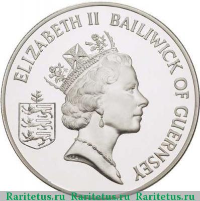 2 фунта (pounds) 1995 года  Гернси