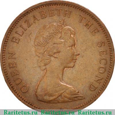 2 новых пенса (new pence) 1971 года  Джерси