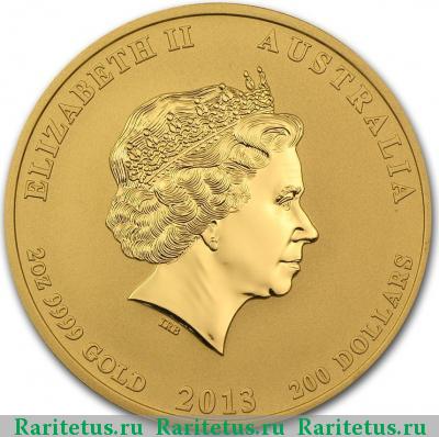 200 долларов (dollars) 2013 года P Австралия
