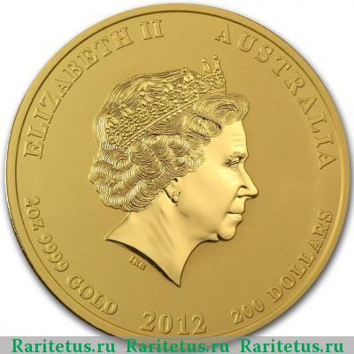 200 долларов (dollars) 2012 года P Австралия