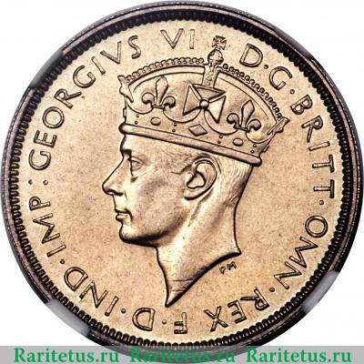 3 пенса (pence) 1940 года KN  Британская Западная Африка