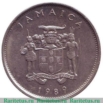 20 центов (cents) 1989 года   Ямайка