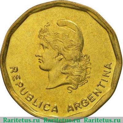 50 сентаво (centavos) 1987 года   Аргентина