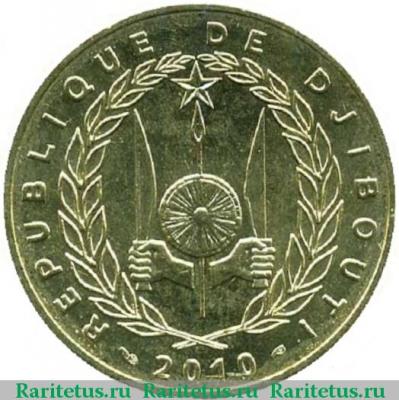 500 франков (francs) 2010 года   Джибути