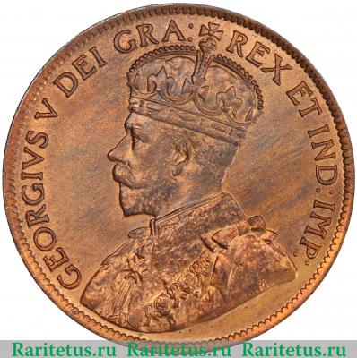 1 цент (cent) 1914 года   Канада