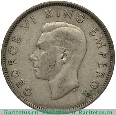 1/2 кроны (crown) 1945 года   Новая Зеландия
