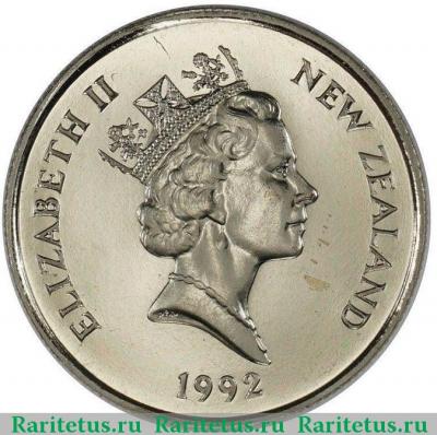5 центов (cents) 1992 года   Новая Зеландия