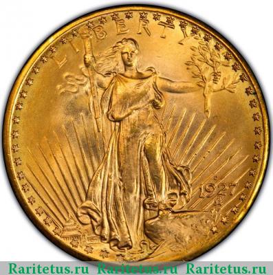 20 долларов (dollars) 1927 года D США