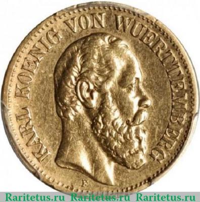 10 марок (mark) 1878 года   Германия (Империя)