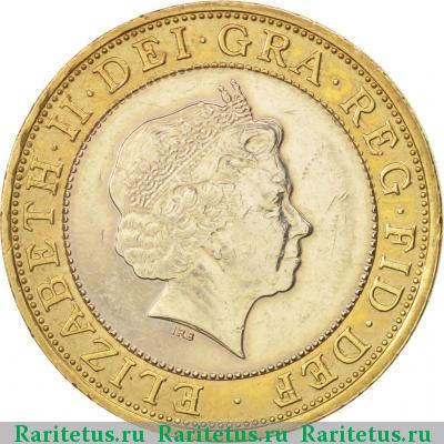 2 фунта (pounds) 2003 года  ДНК Великобритания