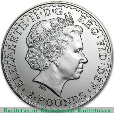 2 фунта (pounds) 2010 года  Британия Великобритания