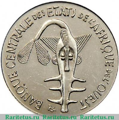 100 франков (francs) 1991 года   Западная Африка (BCEAO)