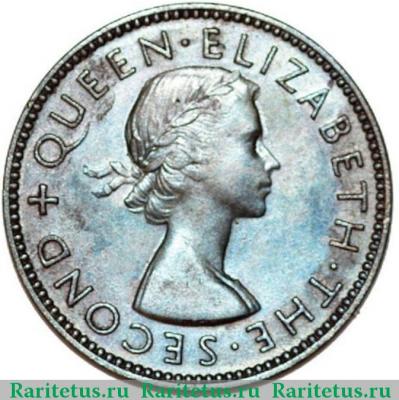 1/2 пенни (penny) 1955 года   Новая Зеландия