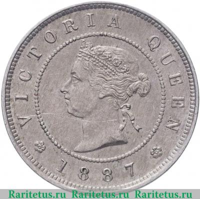1 фартинг (farthing) 1887 года   Ямайка