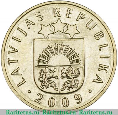5 сантимов (santimi) 2009 года   Латвия