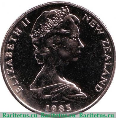 50 центов (cents) 1983 года   Новая Зеландия