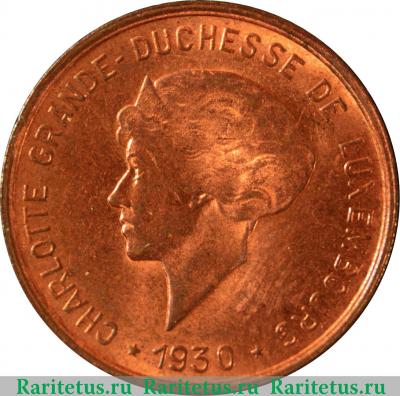 5 сантимов (centimes) 1930 года   Люксембург