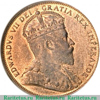1 цент (cent) 1904 года   Ньюфаундленд