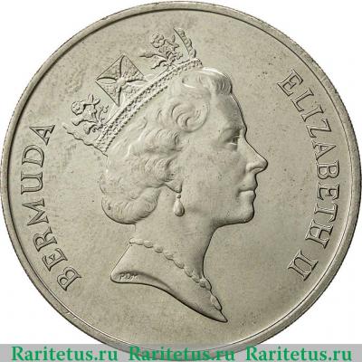 1 доллар (dollar) 1986 года   Бермуды