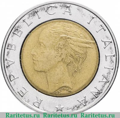 500 лир (lire) 1994 года  Пачоли Италия
