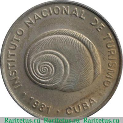 5 сентаво (centavos) 1981 года  цифра 5 Куба